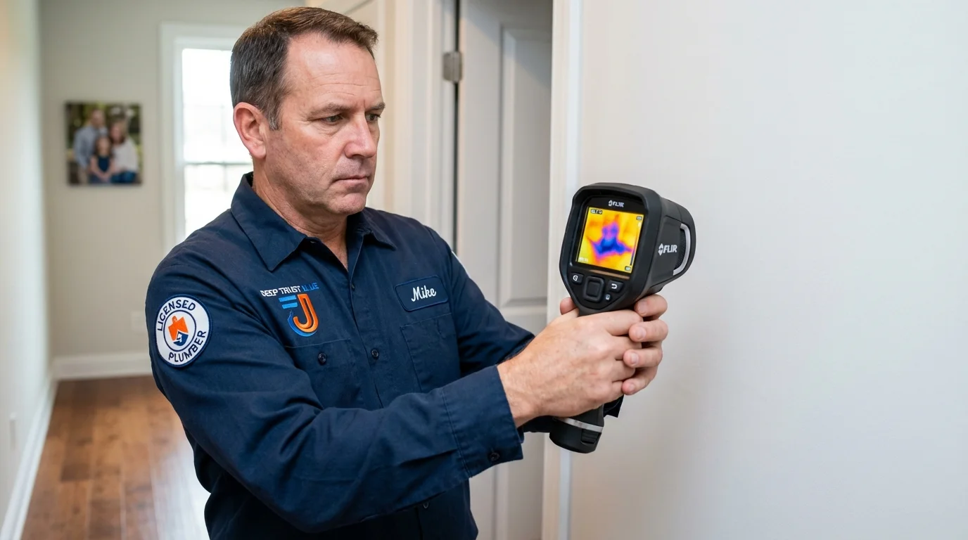 Thermal imaging leak detection by Johns Plumbing LLC in Yellville